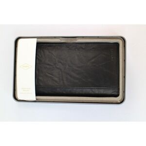 New Fossil Men's Neel Leather Executive Wallet - Black